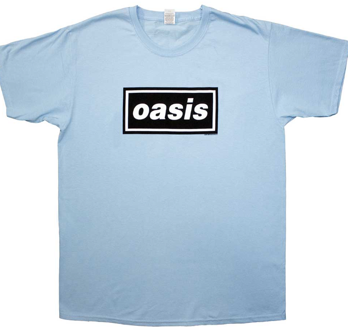 Official Oasis - Decca Logo - Light Blue