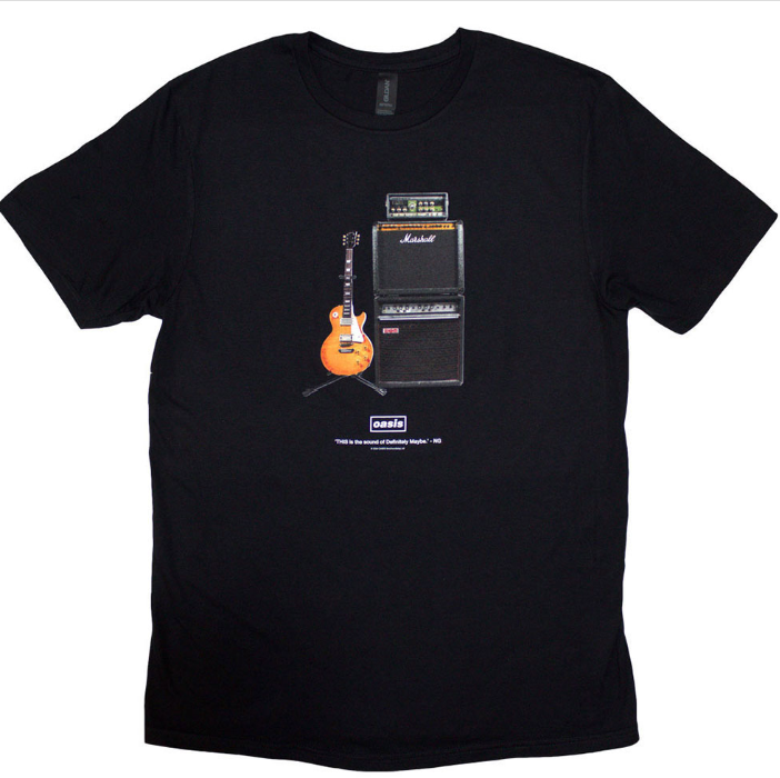 Official Oasis Guitar Stack Tee