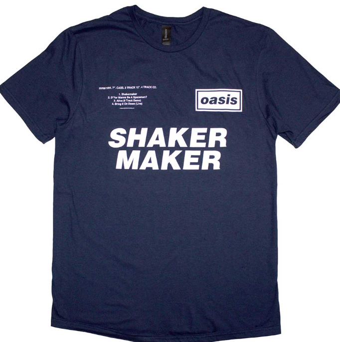 Official Oasis - Shakermaker Tracklisting - Navy
