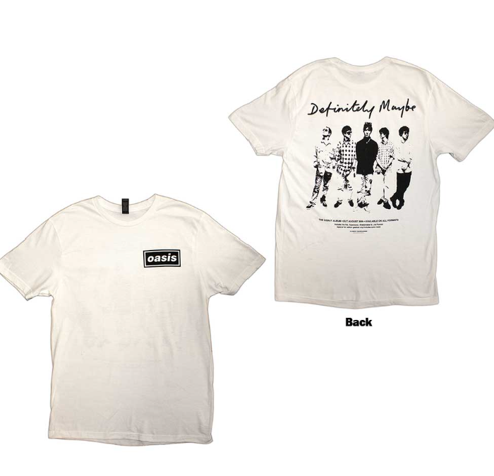 Official Oasis - Definitely Maybe Promo Tee - White